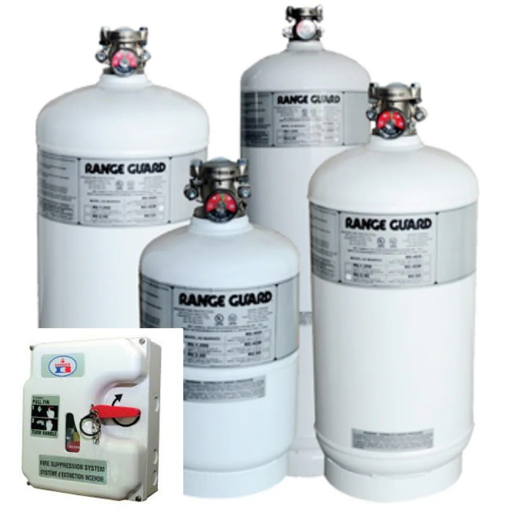 Range guard fire protection system